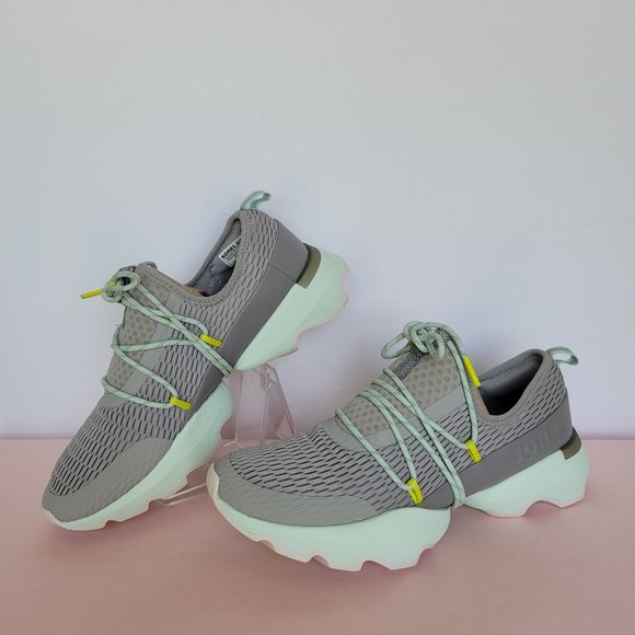 SOREL Kinetic Impact Lace-Up Mesh Platform Sneakers- Women’s Size 10 ⭐ - Picture 1 of 16